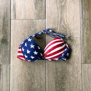 American Flag Bikini Top